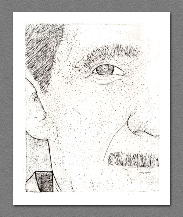 etching - George Orwell
